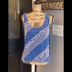 Hand embroidered Cremieux blouse